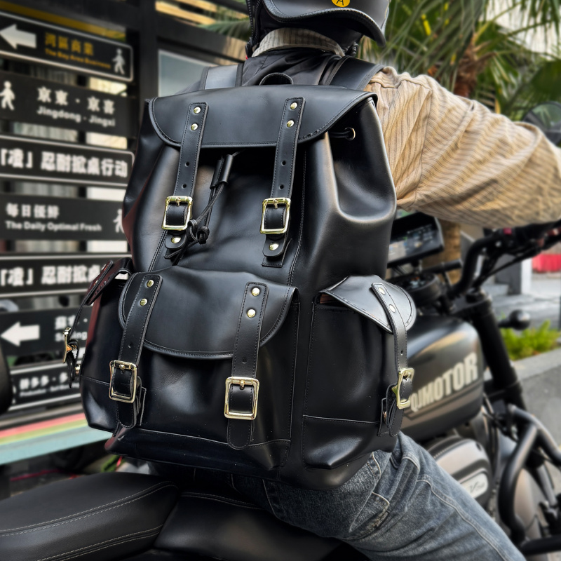 New Arrivals Leather Backpack  - Luxury Zipper Bags recension och pris