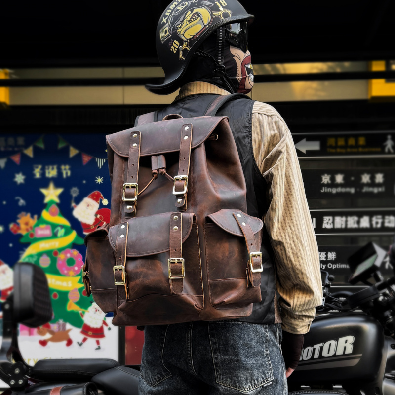 New Arrivals Leather Backpack  - Luxury Zipper Bags recension och pris