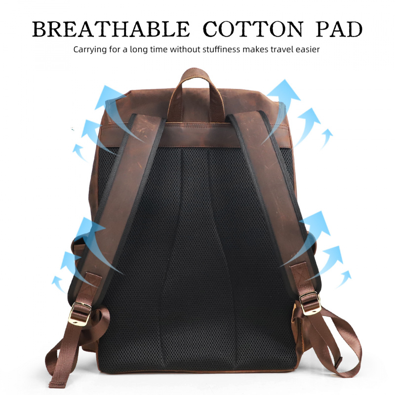 New Arrivals Leather Backpack  - Luxury Zipper Bags recension och pris