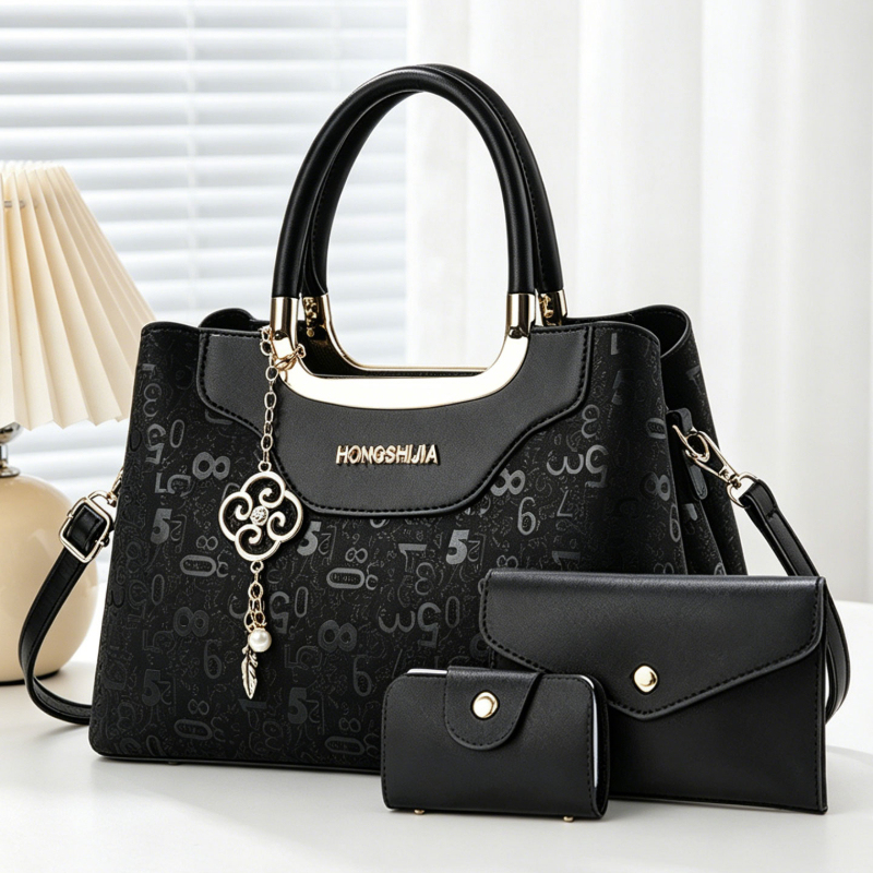 3-piece Fashion Women's Handba - Luxury Zipper Bags recension och pris