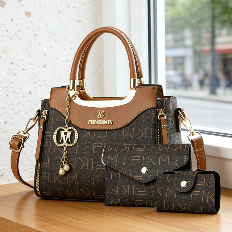 3-piece set of light luxury hi - Luxury Zipper Bags recension och pris