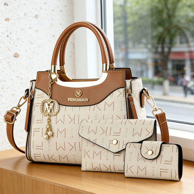 3-piece set of light luxury hi - Luxury Zipper Bags recension och pris