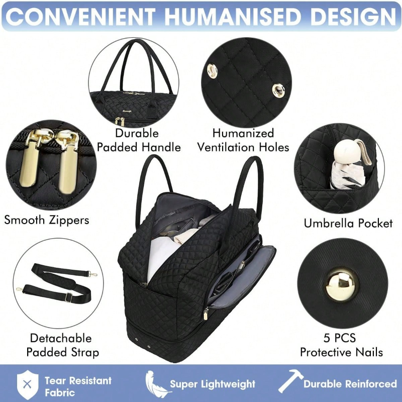Large Travel Duffle Bag for Wo - Weekender Bag Duffle recension och pris