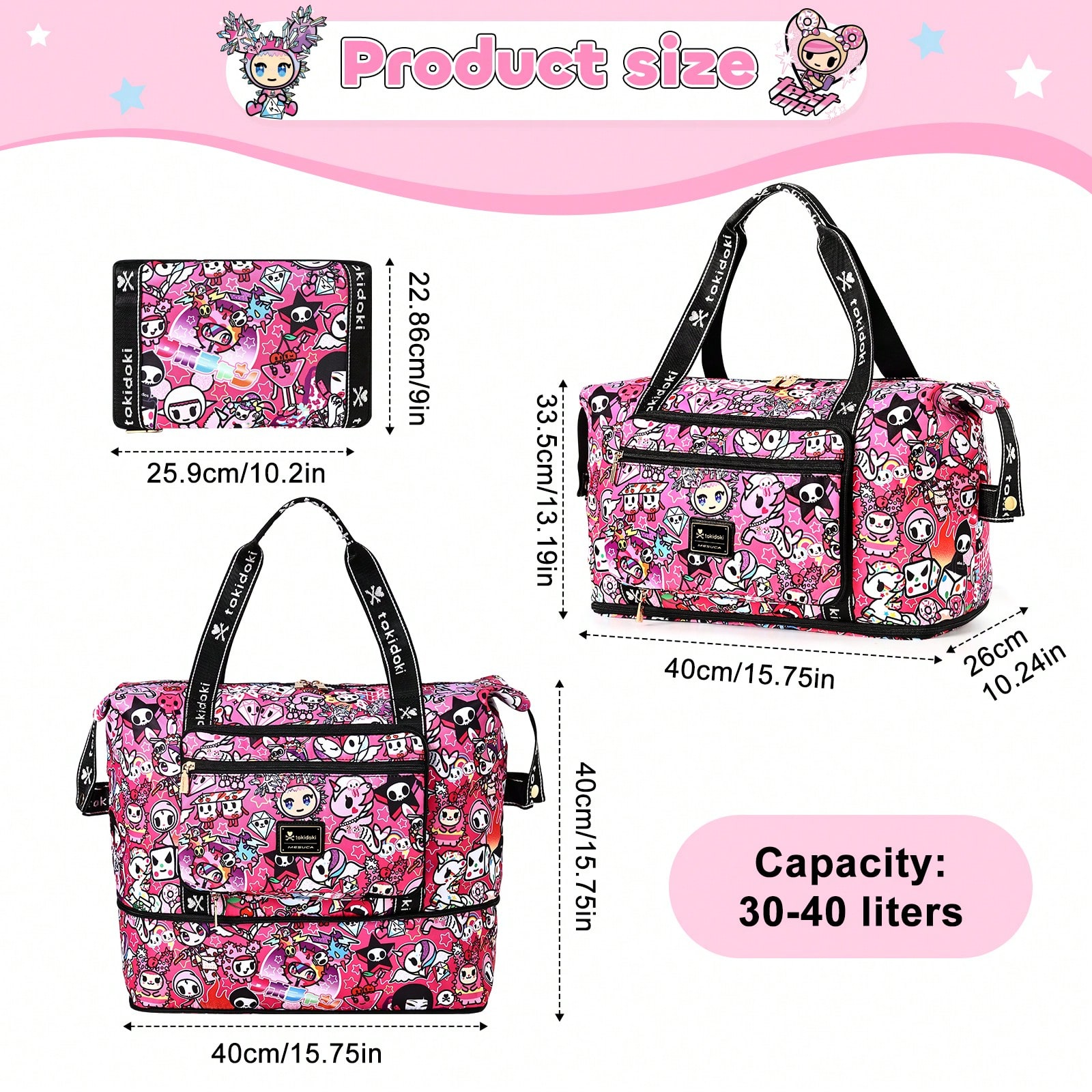 Official Licensed Tokidoki Duf - Weekender Bag Duffle recension och pris