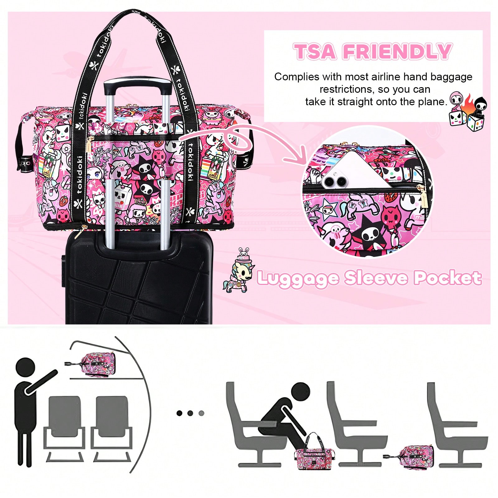 Official Licensed Tokidoki Duf - Weekender Bag Duffle recension och pris