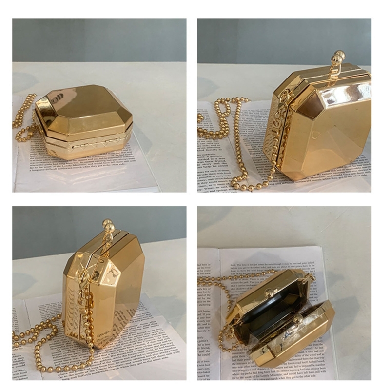 Mini Luxury Gold Party Evening - Luxury Zipper Bags recension och pris