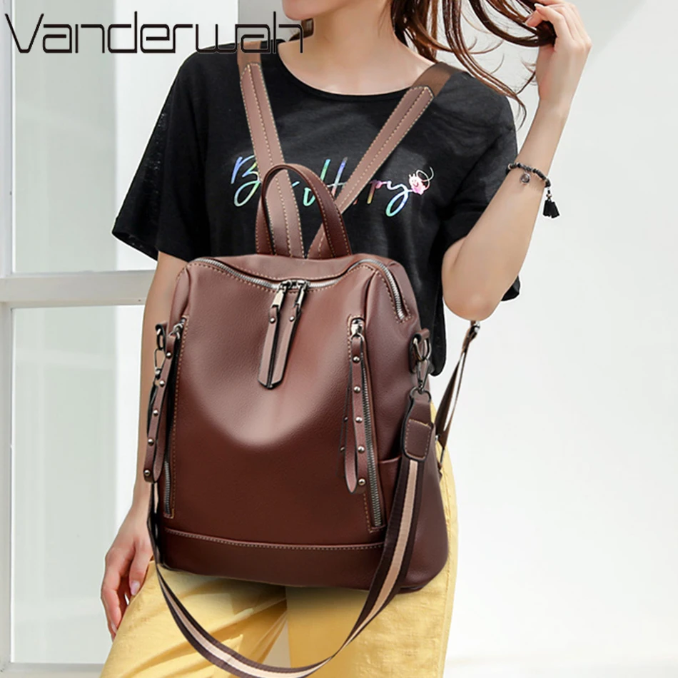 Brand Luxury Backpacks Soft Le - Luxury Zipper Bags recension och pris