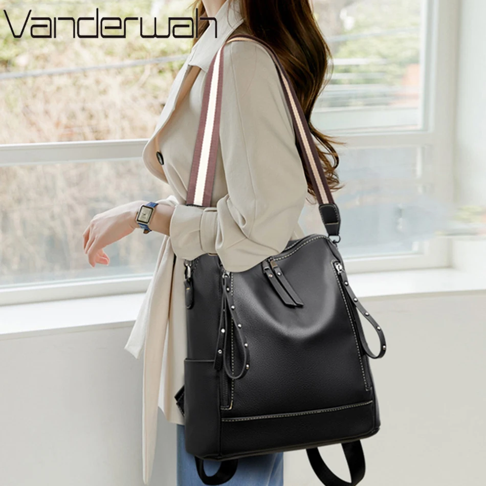 Brand Luxury Backpacks Soft Le - Luxury Zipper Bags recension och pris