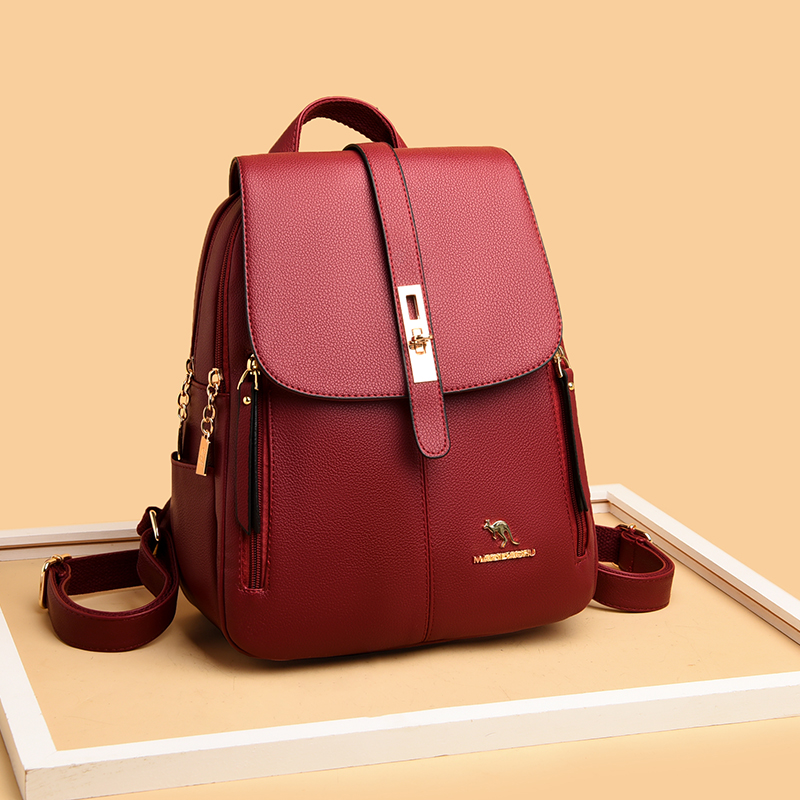 Luxury Women Leather Backpacks - Luxury Zipper Bags recension och pris
